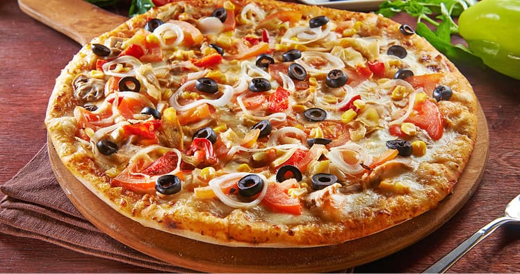 Blue Pizza wood-fired oven baking